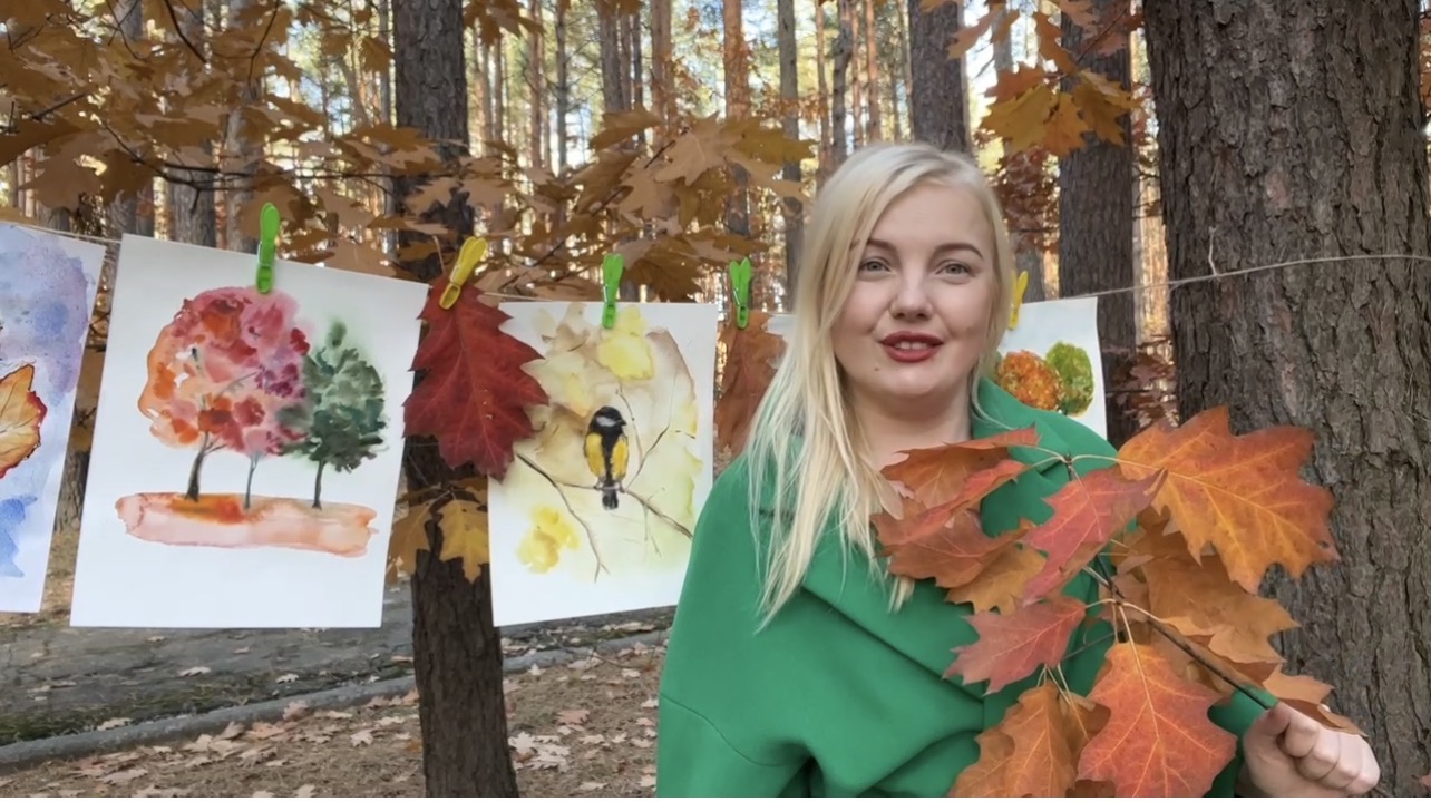 Marina Stognieva personal exhibition in a Kyiv forest, 2023
